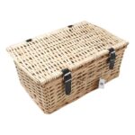 Large Brown Wicker Hamper 42cm x 28cm x 18cm