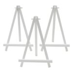 White Mini Table Easel 3 Pack
