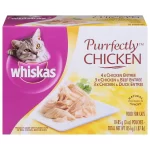 Whiskas Purrfectly Chicken Food for Cats 10 - 3 oz Pouches